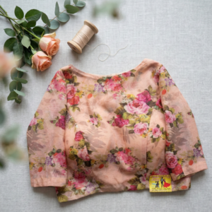 Tissue Soft Net Floral Designer Blouse