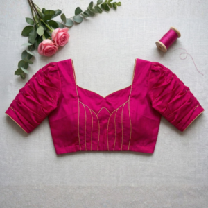 Rani Pink Designer Blouse with Lotus Work