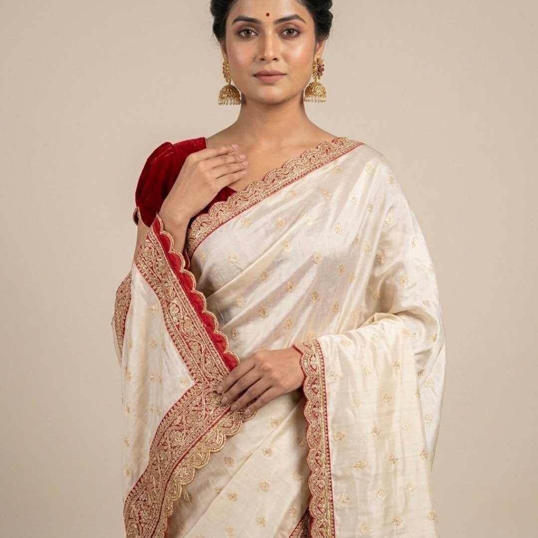 Designer Khaddi Banarasi Saree - Image 2