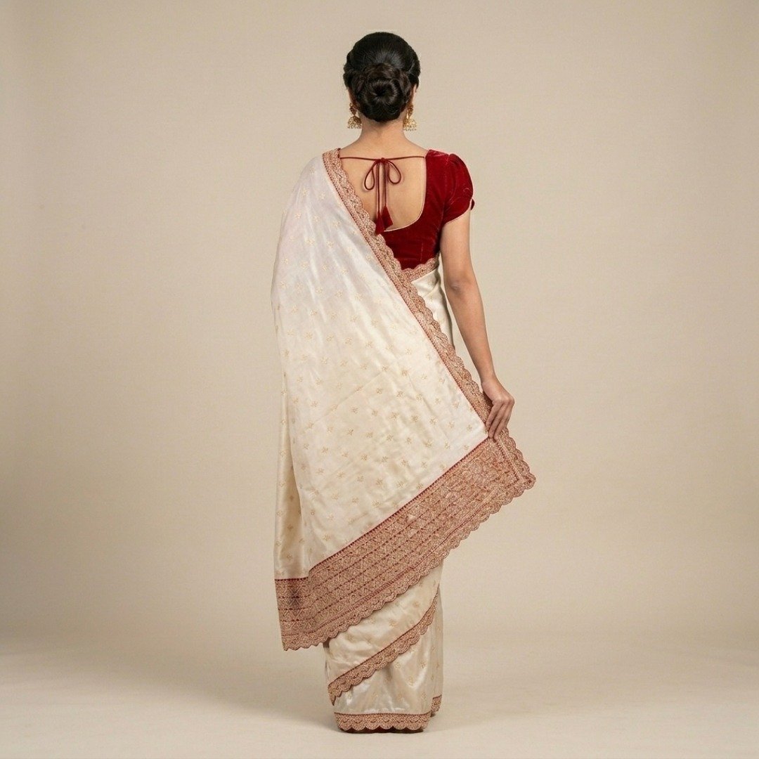 Designer Khaddi Banarasi Saree - Image 3