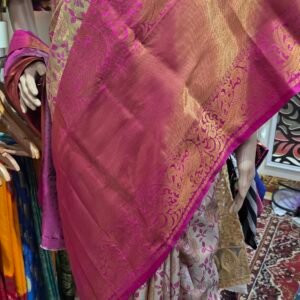 kanjivaram saree silver zari